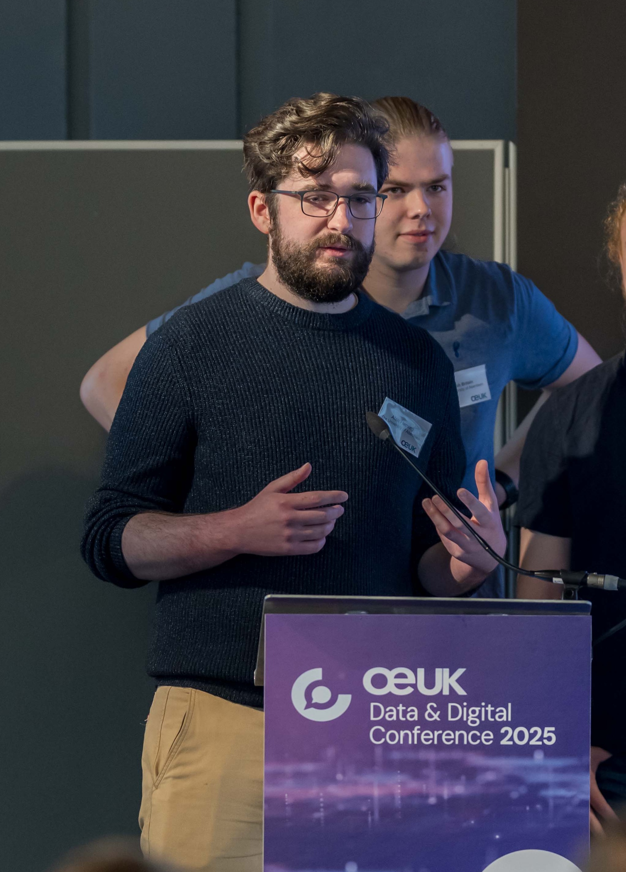 Alan Fleming speaking at an event